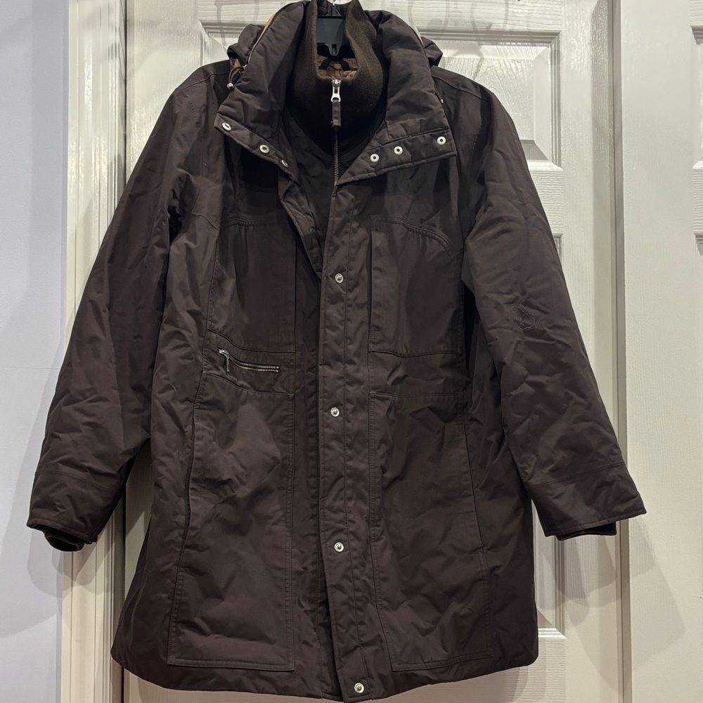 Lands' End Quilted Brown Jacket